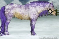 Horse Color:Watercolor Brown Ice  Brindle