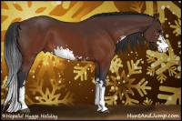 Horse Color:Brown Sabino