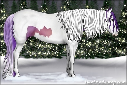 Horse Color: Watercolor Brown Splash Tobiano 