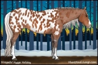 Horse Color:White Spotted Silver Bay Splash Blanket 