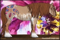 Horse Color:Red Dun Splash  Brindle