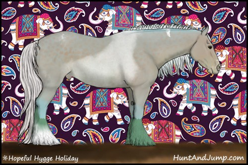 Horse Color: Watercolor Silver Brown Sabino Tobiano Blanket 