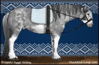 Horse Color:White Spotted Blue Roan Splash Frame Blanket 
