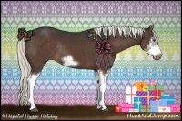 Horse Color:Liver Chestnut Sabino Splash Frame Rabicano 