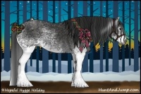 Horse Color:Gray White Spotted Black  Brindle