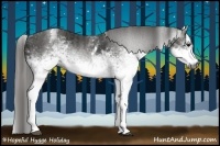 Horse Color:Gray White Spotted Black  Brindle