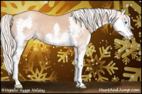 Horse Color:Silver Amber Champagne Sabino Splash 