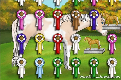 Horse Color: Silver Classic Champagne Pearl Tobiano Frame 