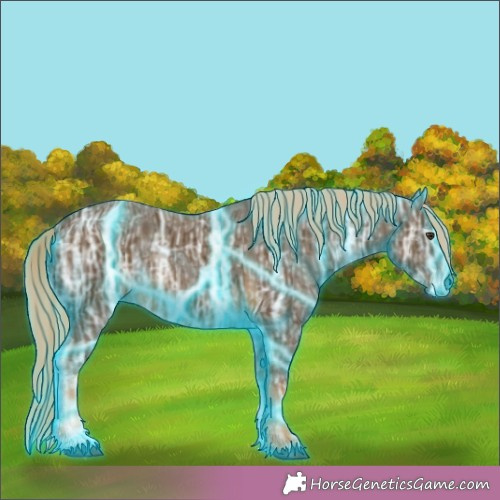 Horse Color:Thunderstruck Chocolate Palomino Ice 