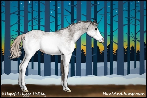 Horse Color:White Spotted Silver Black Rabicano 