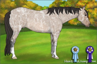 Horse Color:Bay Ice Roan Dun 