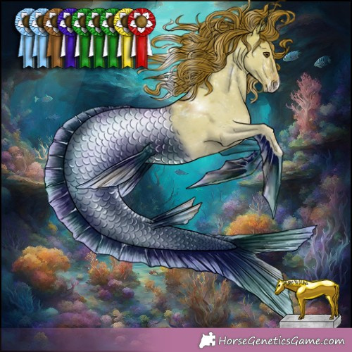 Horse Color:Powder White Red Dun 