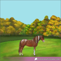 Horse Color:Powder White Chestnut 