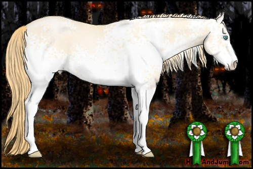 Horse Color: White Spotted Buckskin Pearl Dun Sabino 