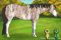 Horse Color:White Spotted Bay Ice 