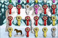 Horse Color:White Spotted Silver Grullo Ice Tobiano