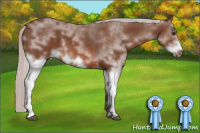Horse Color:White Spotted Silver Brown Frame 