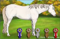 Horse Color:White Spotted Perlino Dun 