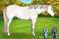 Horse Color:White Spotted Perlino Dun 