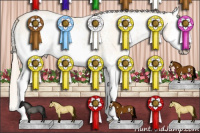 Horse Color:White Spotted Perlino Dun Splash 