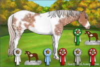 Horse Color:Silver Bay Ice Tobiano Frame