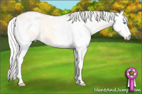 Horse Color:White Spotted Silver Perlino Dun 