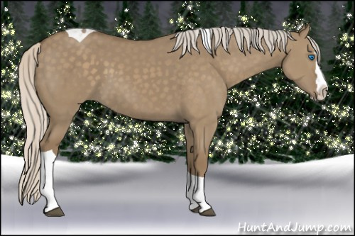Horse Color: Silver Smoky Grullo Splash Tobiano Rabicano 