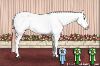 Horse Color:Bay Dun Tobiano Frame Fewspot 
