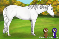 Horse Color:White Spotted Cremello Dun Sabino 