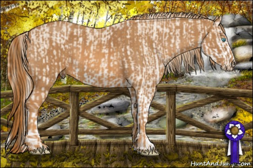 Horse Color: Perlino Sabino  Brindle