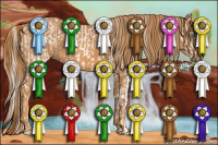 Horse Color:Perlino Sabino  Brindle