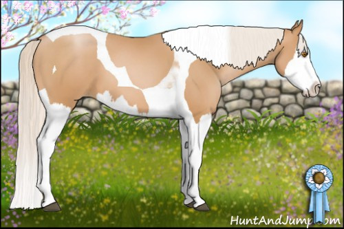 Horse Color: Silver Black Pearl Splash Tobiano 