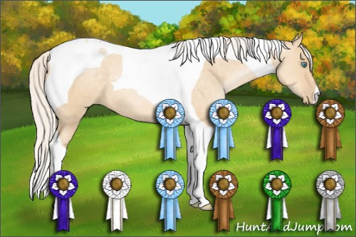 Horse Color: Silver Buckskin Pearl Dun Tobiano 
