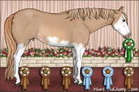 Horse Color:Red Dun Roan Splash Frame Rabicano 