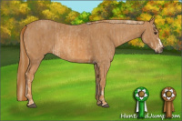Horse Color:Chestnut Splash Frame  Brindle