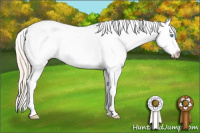 Horse Color:Perlino Dun Tobiano Frame Blanket 