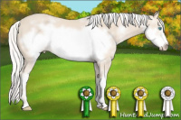 Horse Color:White Spotted Silver Smoky Creme Frame