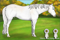 Horse Color:White Spotted Silver Smoky Creme Dun