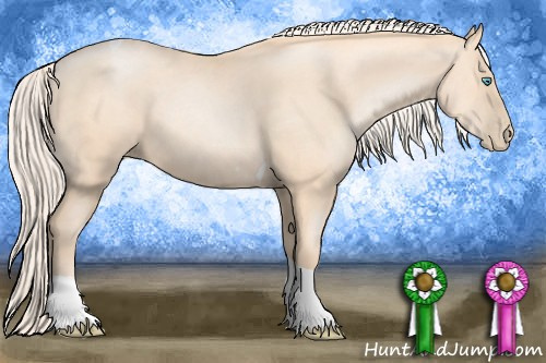 Horse Color: Gold Cream Champagne Pearl Tobiano 
