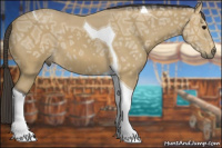 Horse Color:Buckskin Ice Tobiano 