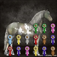 Horse Color:White Spotted Chocolate Palomino 