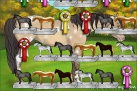Horse Color:White Spotted Sable Champagne Dun