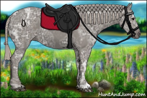 Horse Color:Silver Black Ice