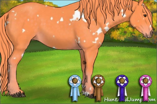 Horse Color:Watercolor White Spotted Liver Chestnut