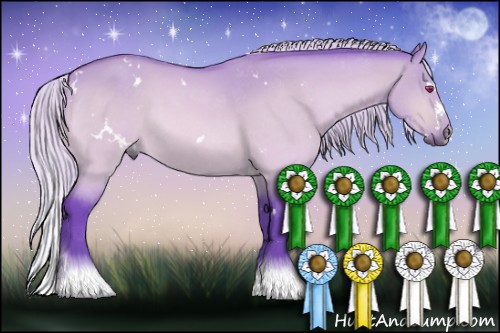 Horse Color:Watercolor White Spotted Chocolate Silver Brown Chinchilla Dun Splash 