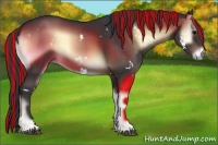 Horse Color:Painted White Spotted Brown Onyx 