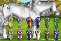 Horse Color:White Spotted Silver Blue Onyx Chinchilla 