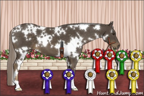 Horse Color:White Spotted Chocolate Palomino 