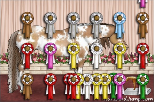 Horse Color:White Spotted Brown Pearl 