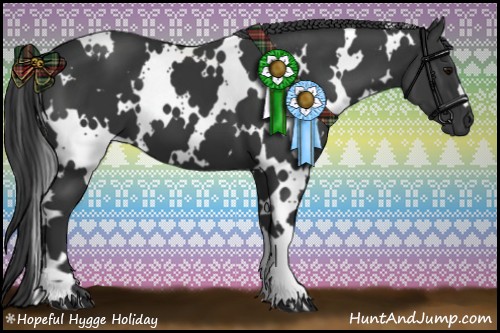 Horse Color:White Spotted Black